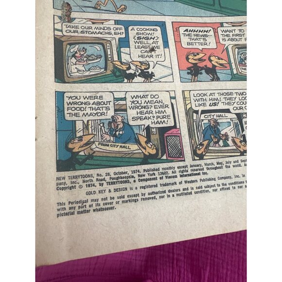 Gold Key Heckle And Jeckle Comic Book No. 28 Oct 1974 Terrytoons Vintage - Picture 6 of 7